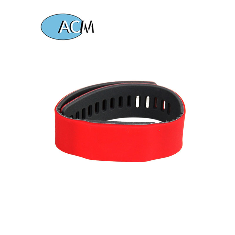 Pulseira de relógio inteligente WaterPark do clube de fitness pulseira de silicone passiva de 13,56 MHz