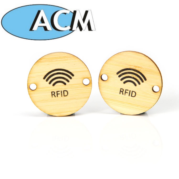 Fabriqué en chine contrôle d'accès étiquette NFC identification par radiofréquence MIFARE classique 1K clé d'hôtel carte en bois Rfid