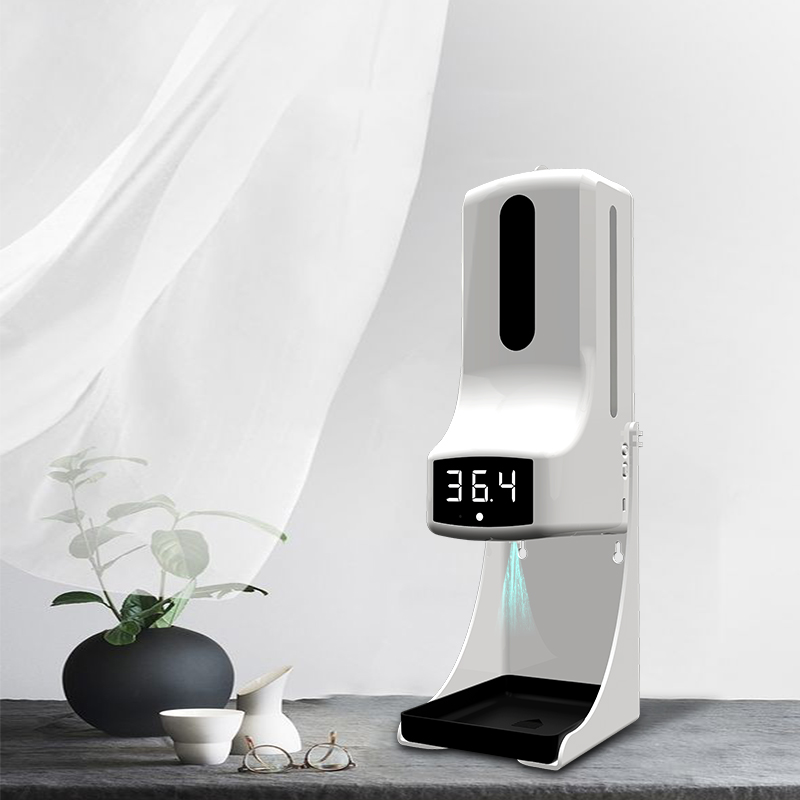 YENİ K9 PRO Otomatik Sıvı Sabunluk Akıllı Sensör temassız termometre Dijital eller yıkama Ücretsiz Dezenfektan