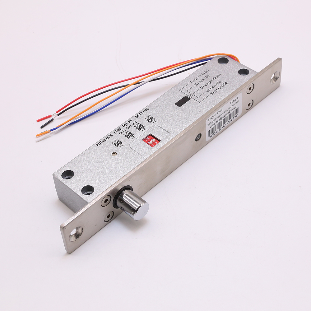 狭いドア電気ボルトのモーサイスロックフィードバック信号アクセス制御DC 12Vステンレス鋼のフェイルセーフセーフセキュアNC電子ロック