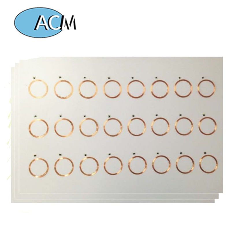 Professional low price 13.56MHz 1K F08 Chip Prelam RFID Inlay Sheet for laminating ID card