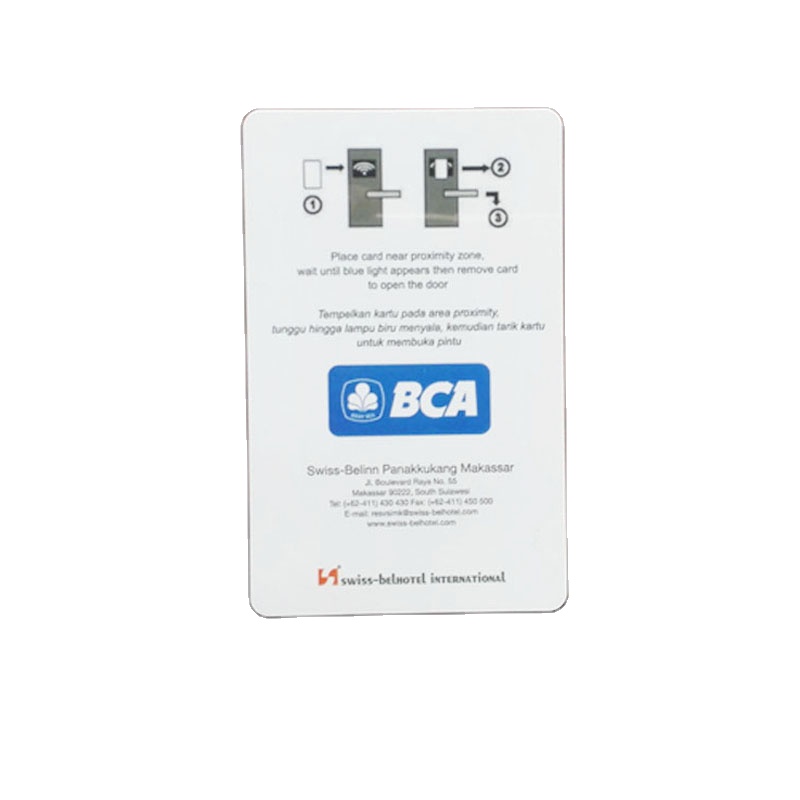 RFID الذكية 13.56 ميجا هرتز ISO14443A بطاقة فارغة أبيض غرفة غرفة مفتاح بطاقة