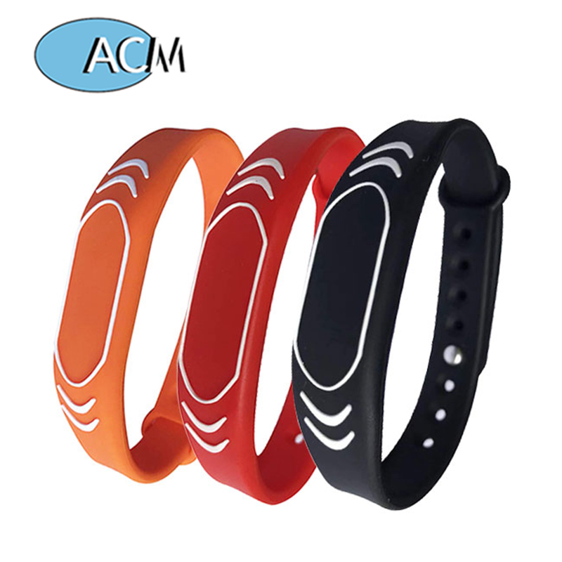 Smart NFC/RFID 13.56mhz Bracelet rfid silicone wristband for swimming pool/events