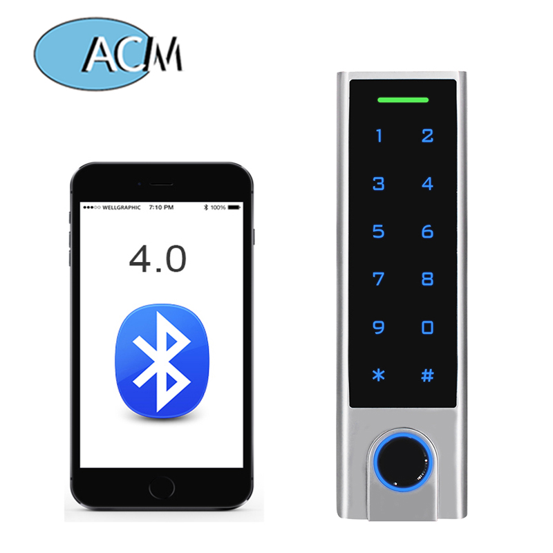 Touch Bluetooth Fingerprint Access Control Bluetooth 125KHz EM Card RFID Access Controller