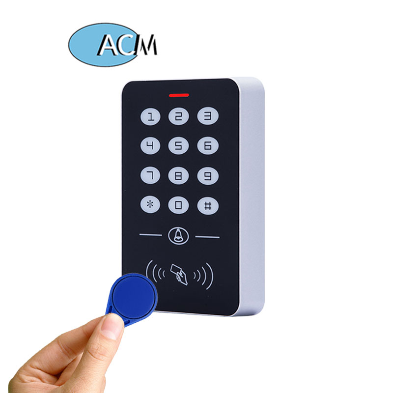 Tela sensível ao toque personalizada Sistema de fechadura de porta à prova d'água Smart Standalone Leitor RFID ID Controlador de acesso Teclado