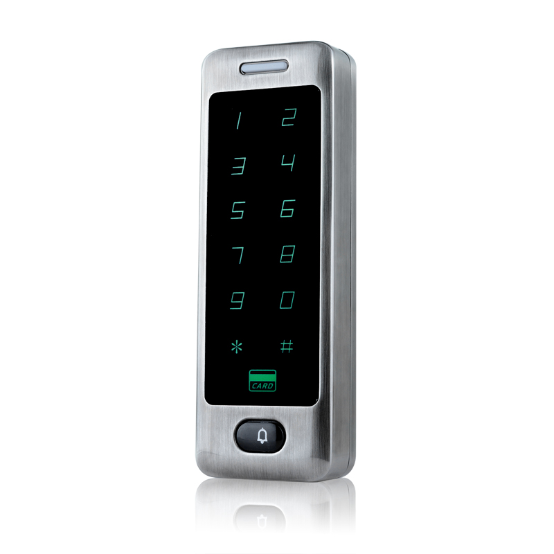 Sistemas de acceso de pantalla táctil autónomos Wiegand a prueba de agua Tarjeta RFID Teclado Sistema de control de acceso de puerta RFID de una puerta