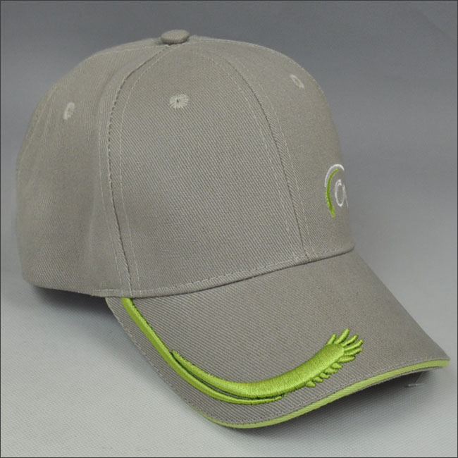中国のポリエステル100帽子、ロゴ付きの野球帽