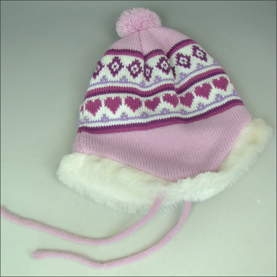 2013 χειμώνα πλεκτό κάλυμμα αυτί / πτερύγιο beanie καπέλο με μαλλί