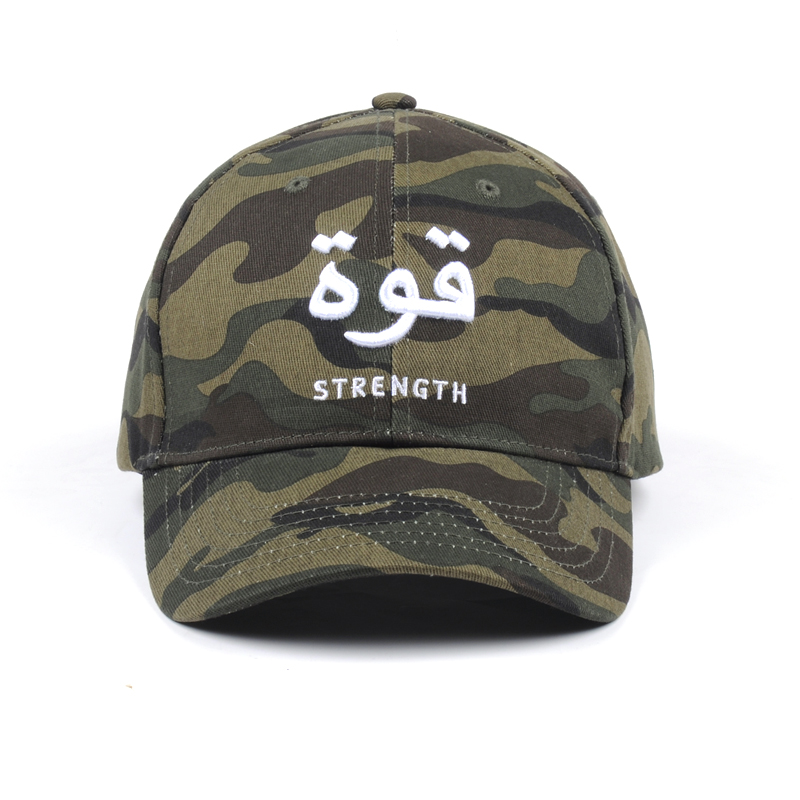 3D embroidery Military green camouflage hat