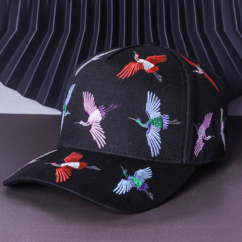 5つのパネルは刺繍のロゴの野球帽の習慣を設計します