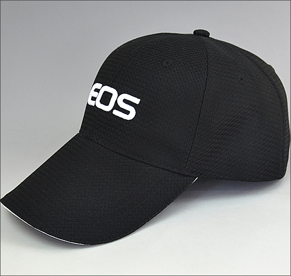 Μαύρο καπέλο του μπέιζμπολ με 3D κέντημα