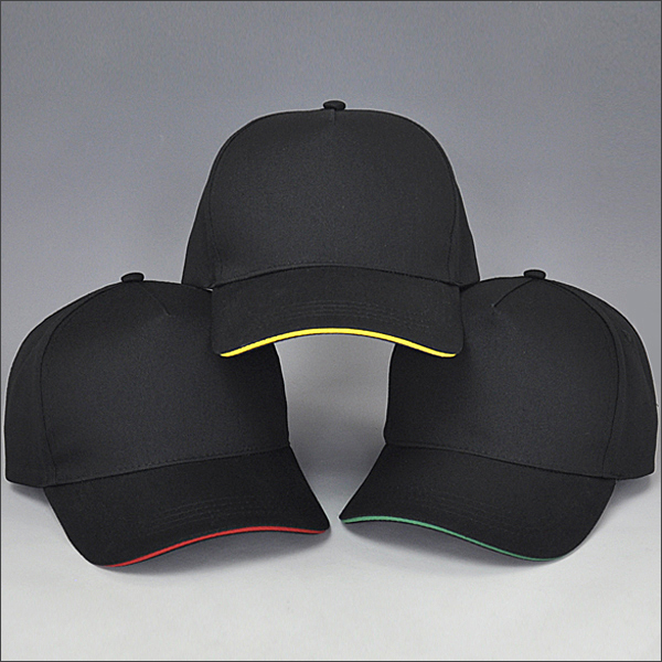 Blank baseball caps with embridery