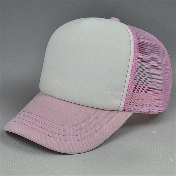 Commercio all'ingrosso di berretti da baseball in maglia rosa bianca