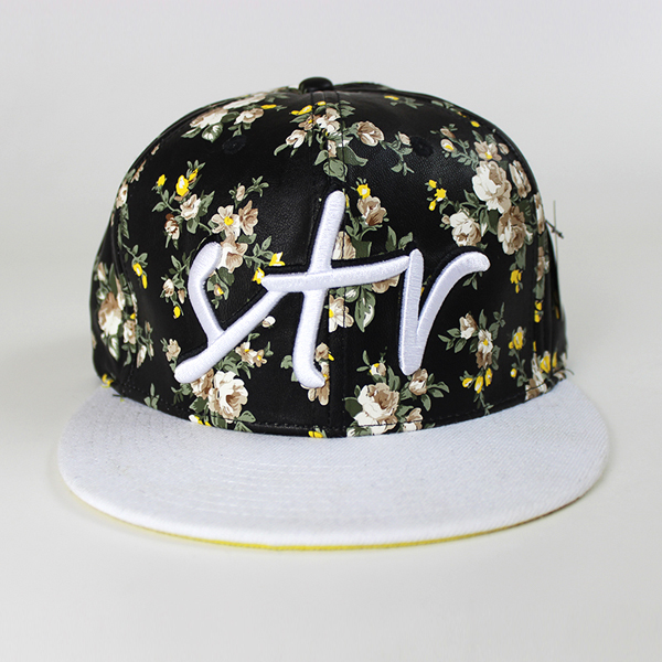 Custom mode bloemen snapback cap hoed