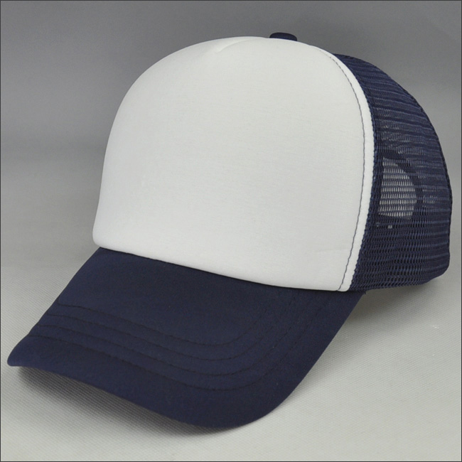Gorra de malla azul marino personalizada