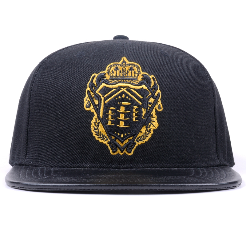 شعار التطريز الهيب هوب 6 لوحة Snapback القبعات