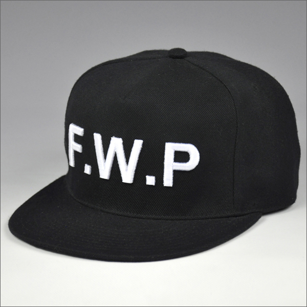 Bordado diseño snapback sombreros con logo bordado 3d
