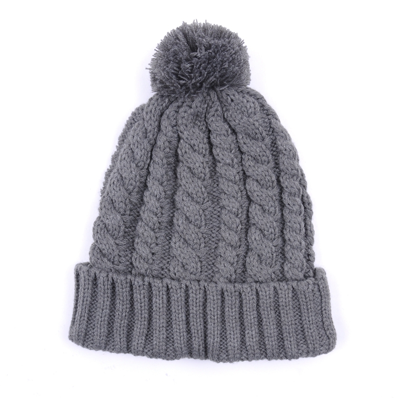 Высокое качество Толстая теплая зимняя шапочка Hat с Pom Pom Knit Beanie
