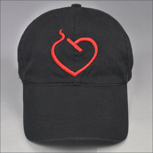 جودة عالية الترويجية 6 لوحة القطن الأسود قبعة بيسبول