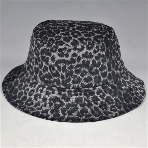 Patrón de leopardo sombrero del cubo
