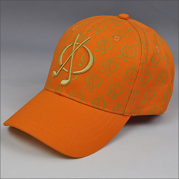 Diseño de la gorra de béisbol de la tela de impresión