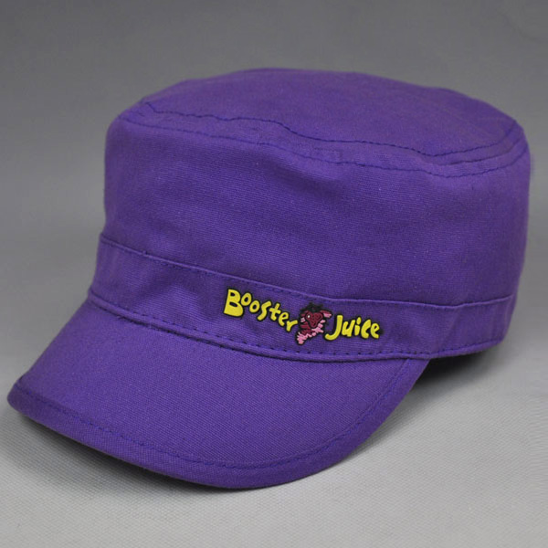 胶标logo紫色军帽