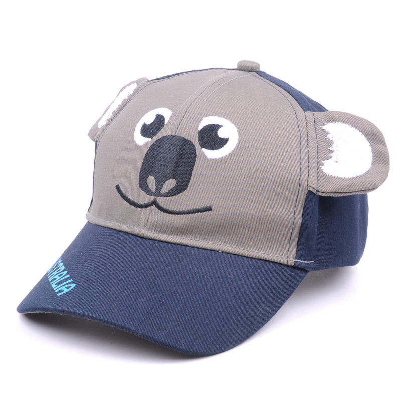 gorras de béisbol de dibujos animados bebé bordado logotipo personalizado