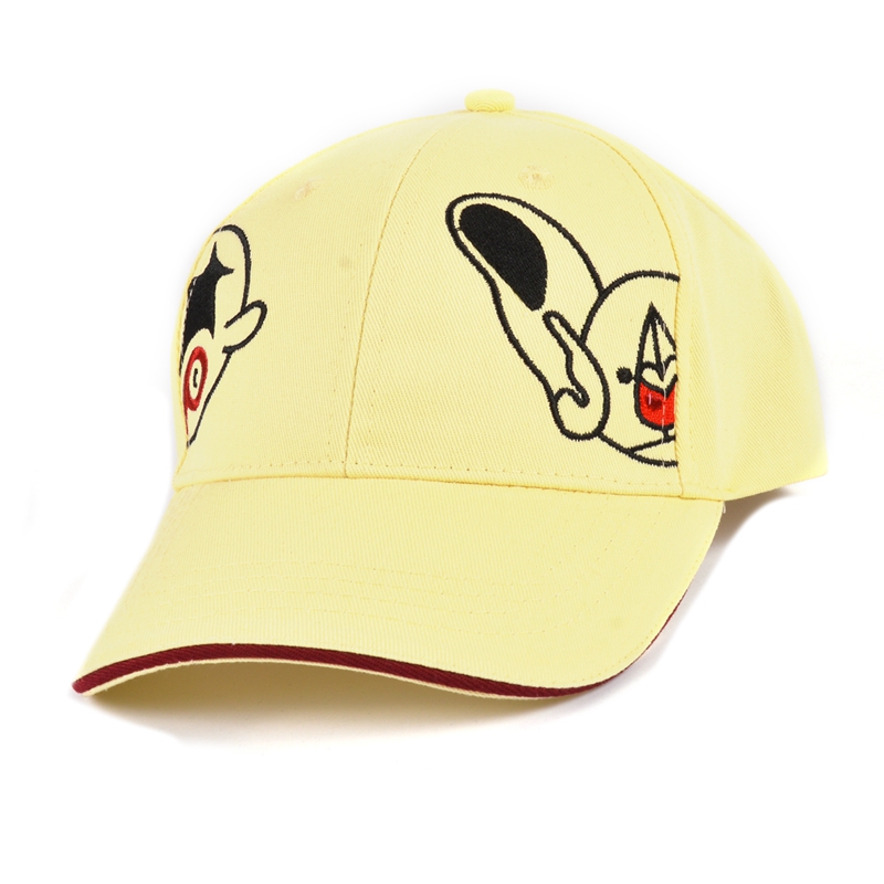 logo de broderie de dessin animé casquette de baseball personnalisé