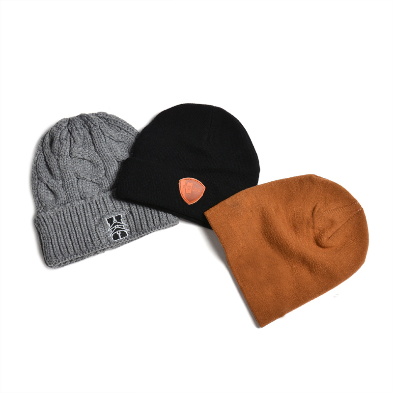 Los sombreros de encargo del invierno de China venden al por mayor, el mejor sombrero hecho punto precio del invierno