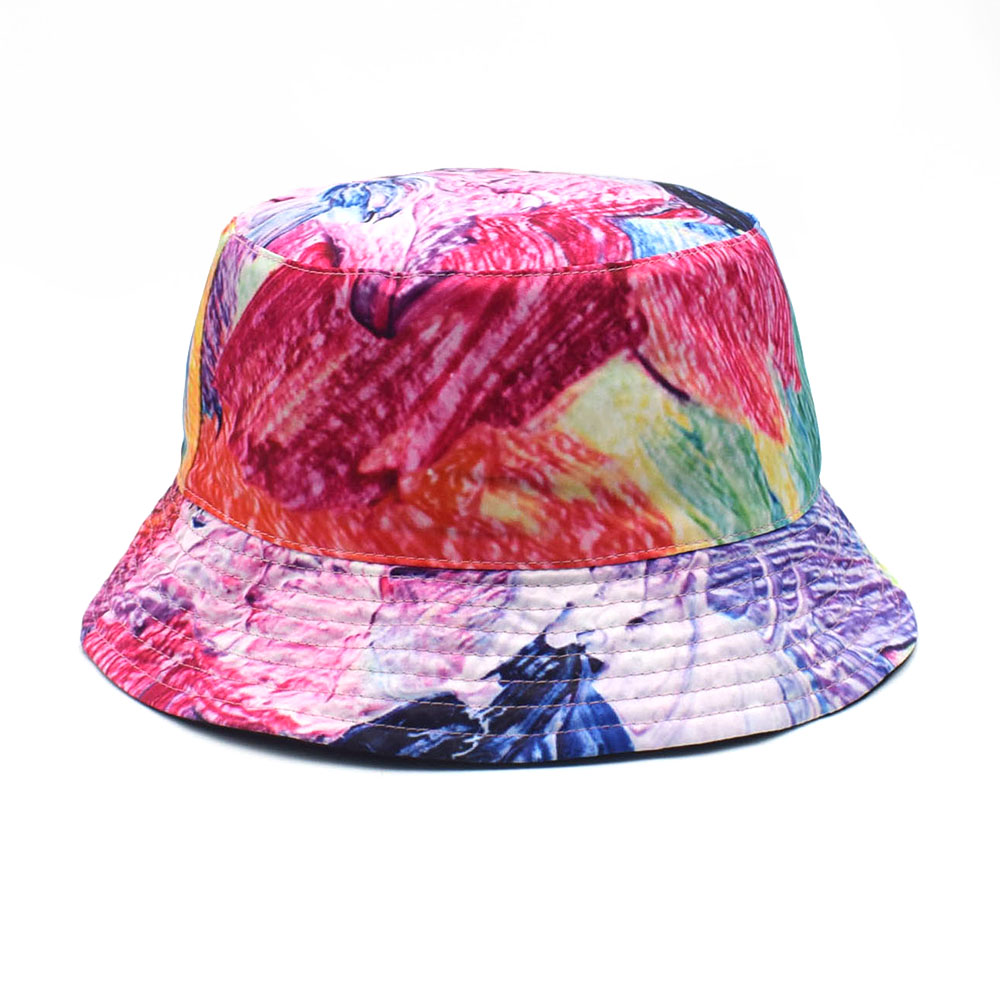 colorful printing bucket hats summer caps custom