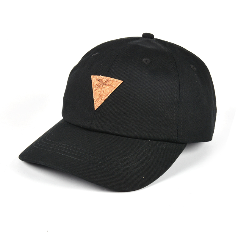 cork logo black plain dad hat wholesale