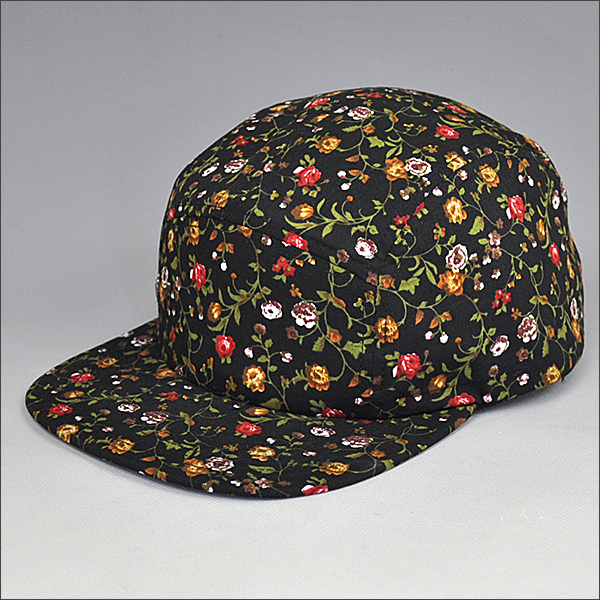 Custom 5-pannello Cap Camp, 5 pannello personalizzato Hat Company