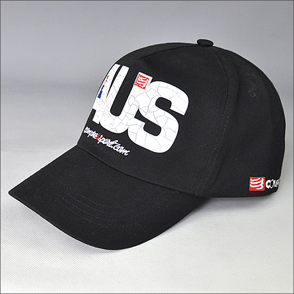 personalizzato AUS ricamato berretto da baseball nero