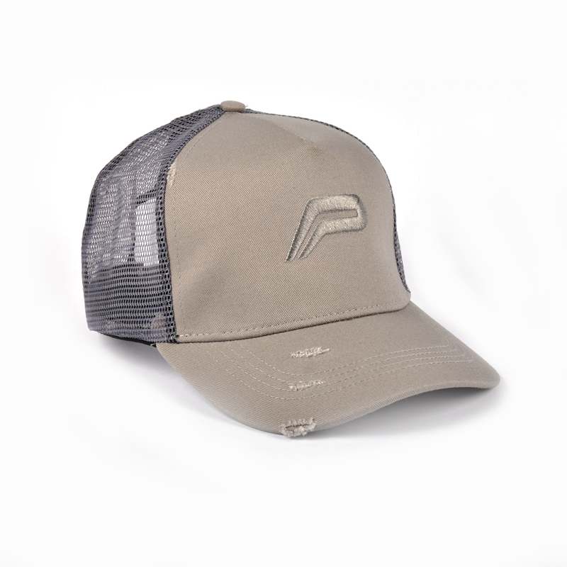 cappelli di maglia del berretto del camionista distressed baseball normale su ordinazione