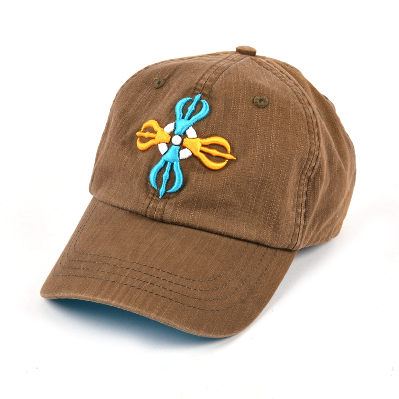 logotipo do bordado de design legal barato chapéus de pai de esportes