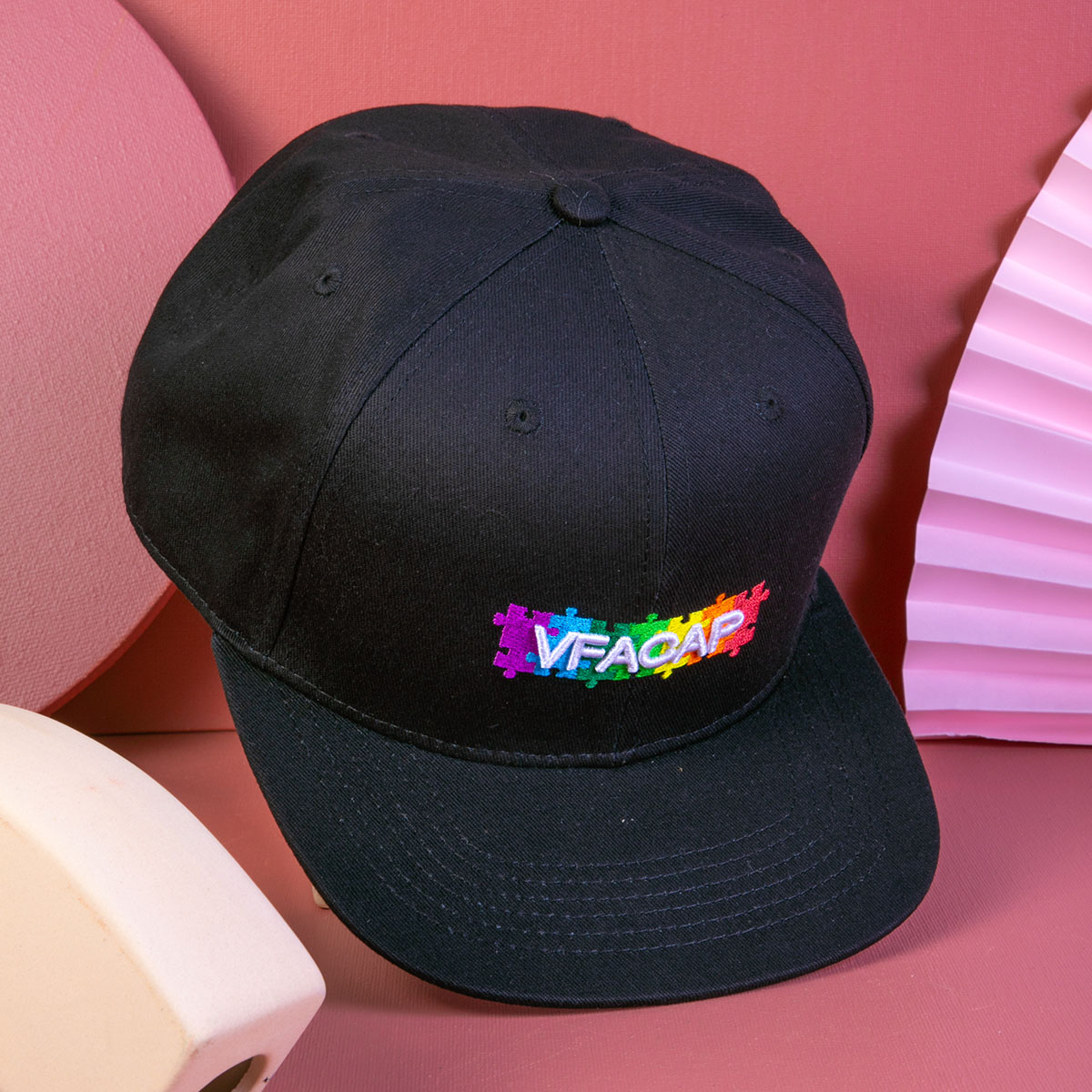 Design Buchstaben Stickerei Vfacap Snapback Hüte Fabrik