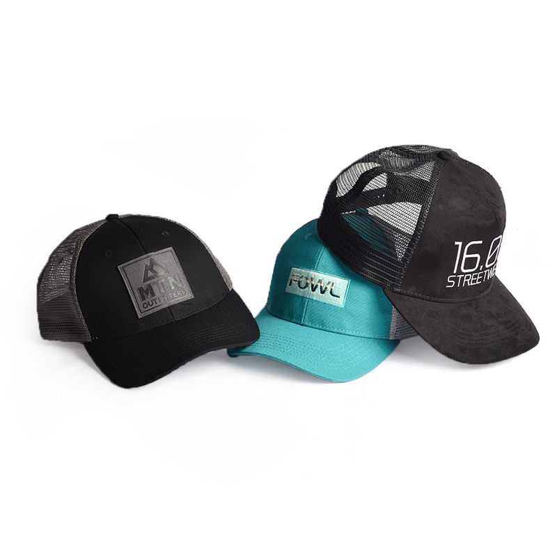 logo personalizzato design trucker caps maglia cappello fornitore personalizzato