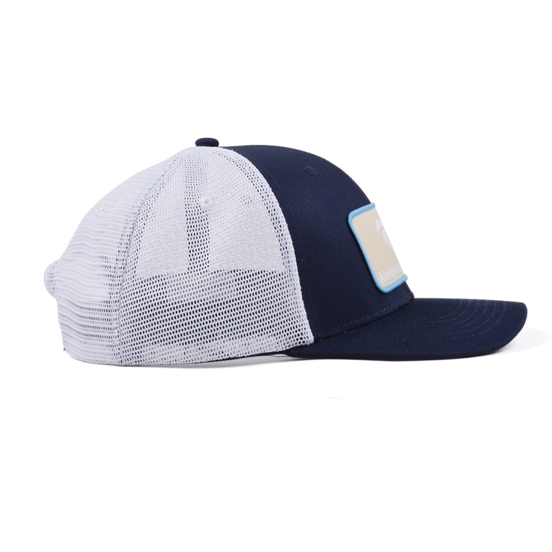 design plain woven label sports trucker caps