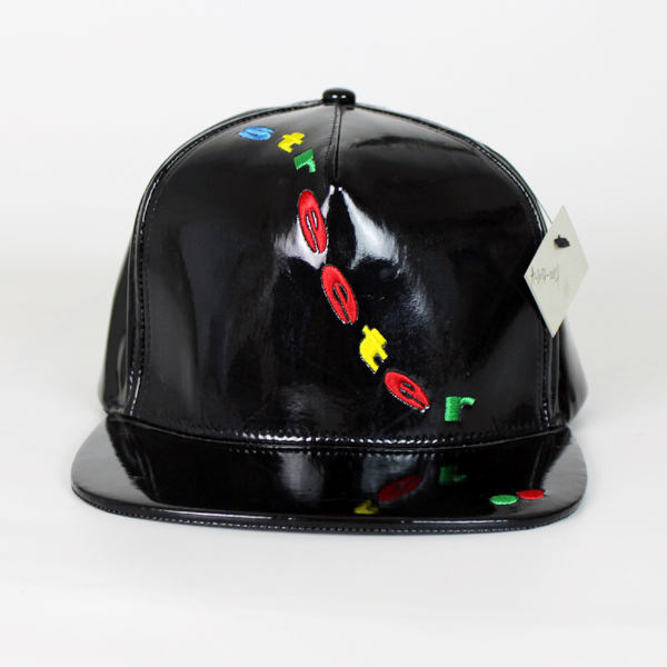 embroidery logo snapback leather hat with your own logo