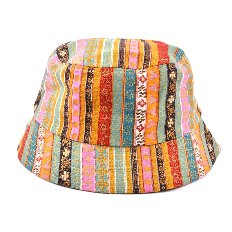 chapeau de seau imprimé logo design de mode