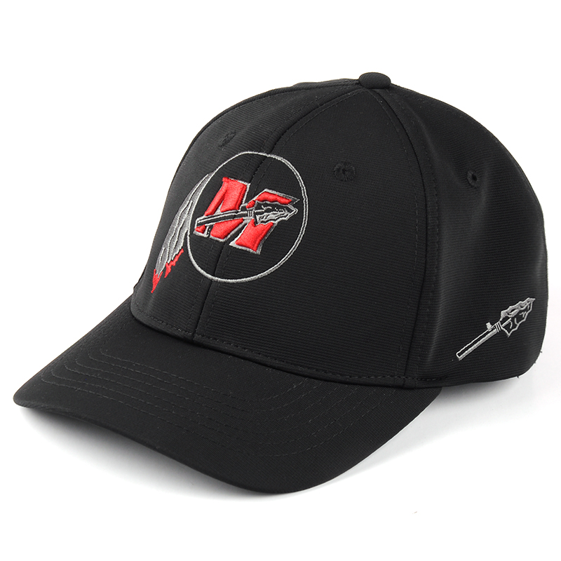 platte zwarte flexfit baseballcap voor borduren
