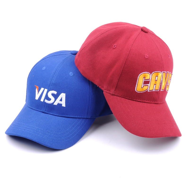 flat embroidery sports red baseball caps design logo
