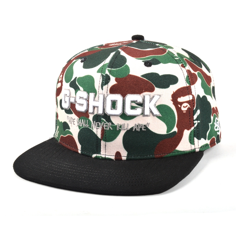 sombrero floral del snapback, sombreros del bordado 3d personalizados