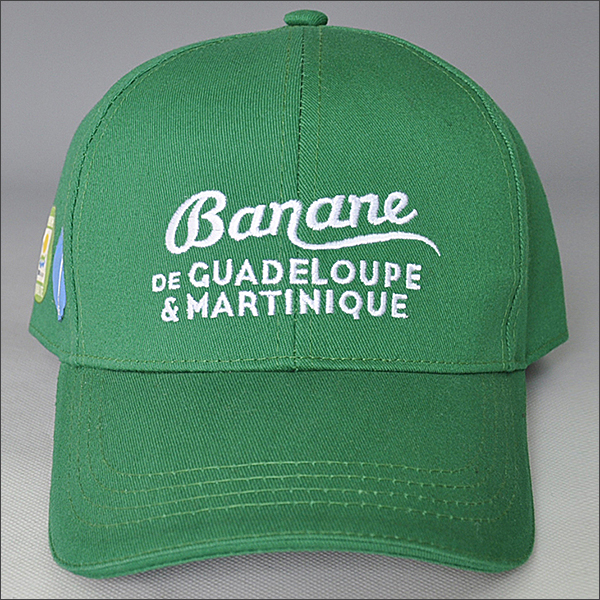 warmte-overdracht gedrukt baseball cap met groene sandwish rand