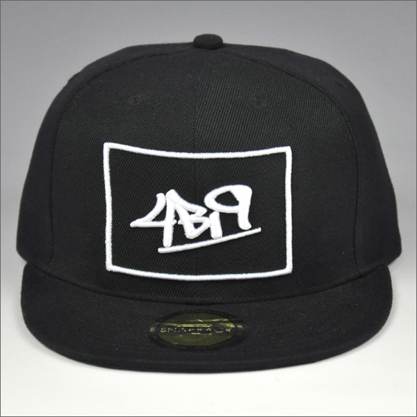 hip hop3d logo bordo piatto schiocco cappello indietro