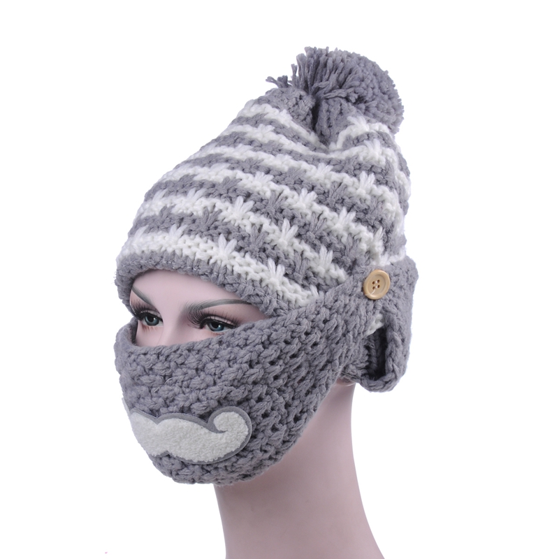 chapeaux tricotés bonnets d'hiver avec pompon