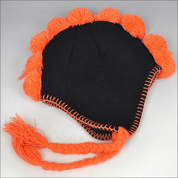 motif Knitting Hat oreillettes