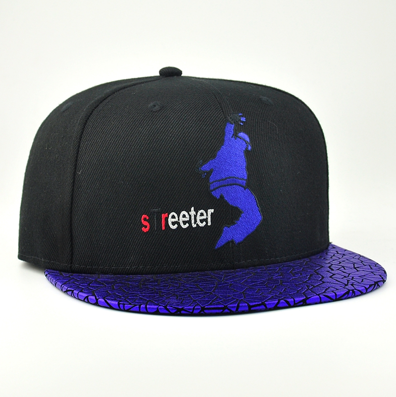 bordado de cuero bordado flexfit snapback gorras personalizados