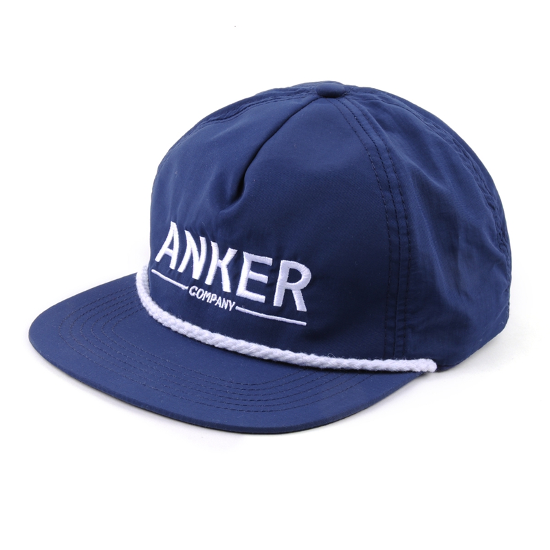 piping embroidery logo polyester ongestructureerde snapback caps