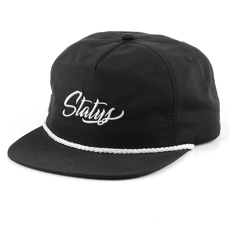 piping unstructured snapback hats embroidery logo hats